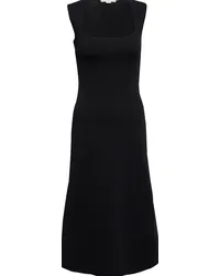 Stella McCartney Abito midi con scollo quadrato Nero