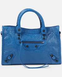 Balenciaga Borsa Le City Small in pelle Blu