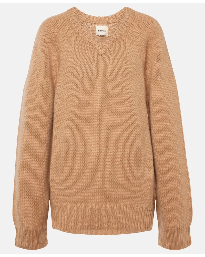 KHAITE Pullover Nalani in cashmere Neutro
