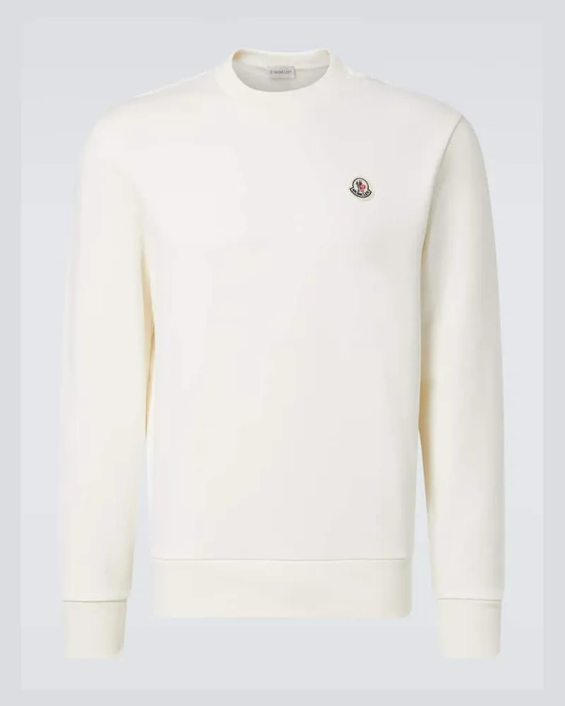 Moncler Felpa in cotone Bianco