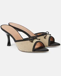 Malone Souliers x Tabitha Simmons - Sandali 70 in canvas con pelle Neutro