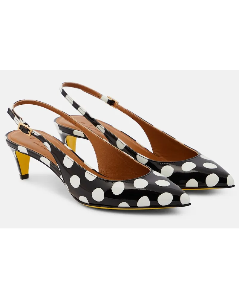 Marni Pumps slingback in vernice a pois Multicolore