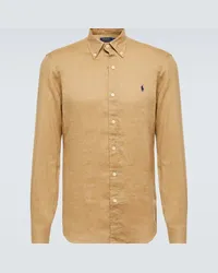 Ralph Lauren Camicia Oxford in lino Beige