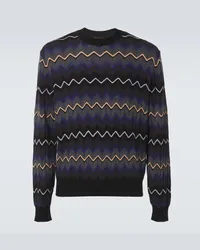 Missoni Pullover in cotone e lana a zig-zag Multicolore