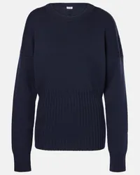 Loewe Pullover in maglia a coste di lana Blu