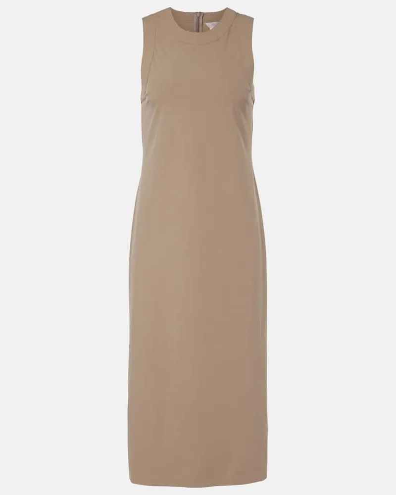 Max Mara Abito midi Emilia in jersey Grigio