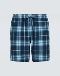 Burberry Shorts a quadri Blu