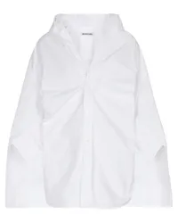 Balenciaga Camicia in popeline di cotone Bianco