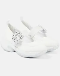 Roger Vivier Sneakers Viv' Match con cristalli Bianco