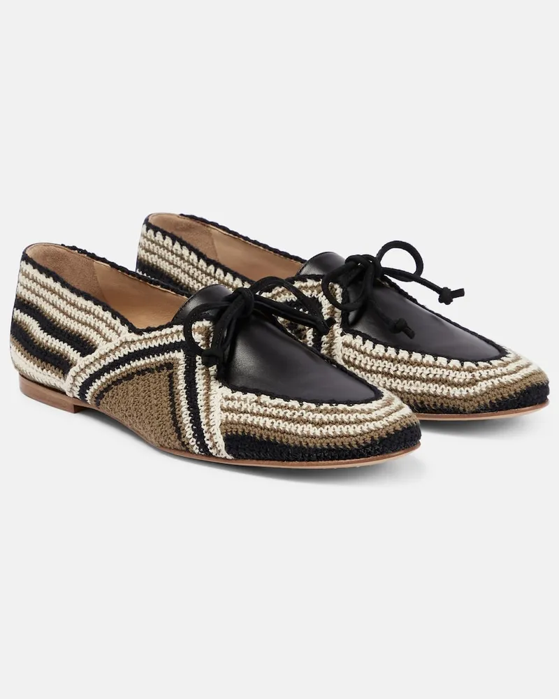 Gabriela Hearst Mocassini Hays con pannelli in pelle Multicolore