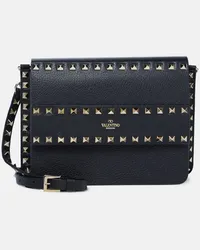 Valentino Garavani Borsa a spalla Rockstud Small in pelle Nero