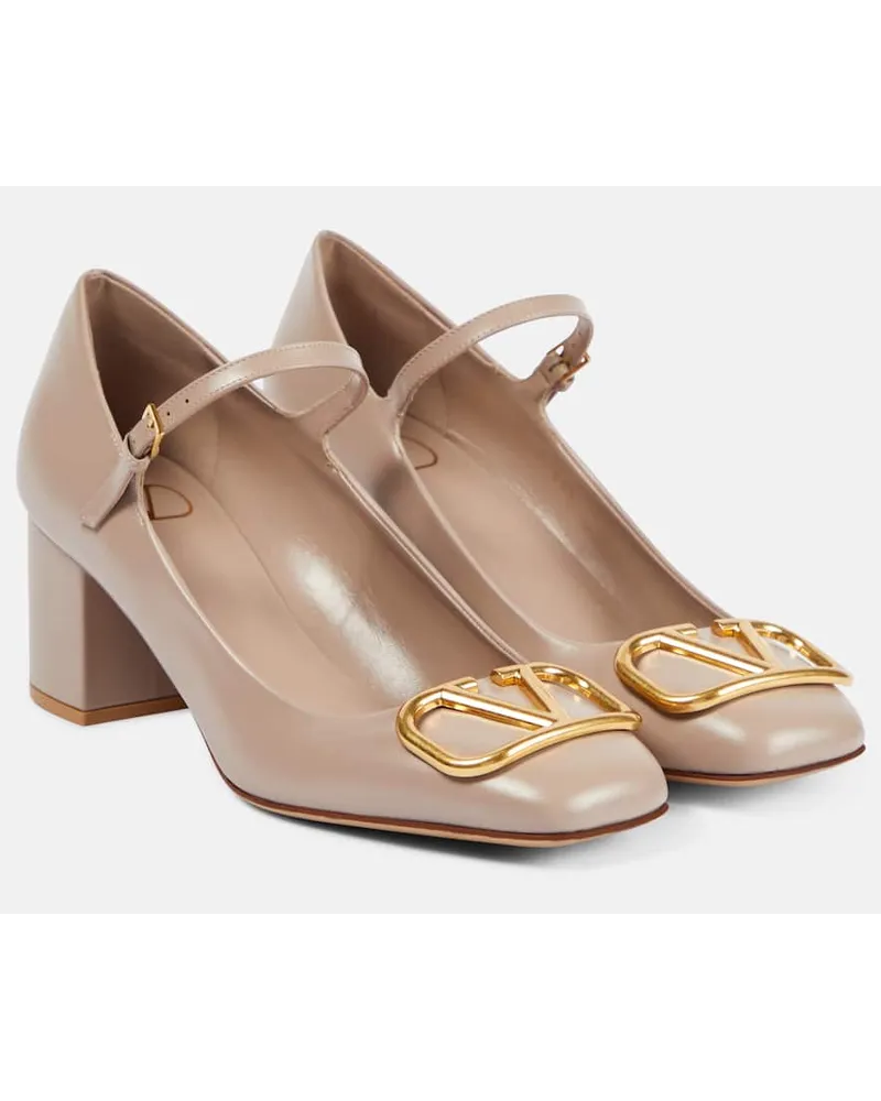 Valentino Garavani Pumps VLogo Signature in pelle Neutro