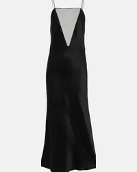 Stella McCartney Abito sottoveste in raso Nero