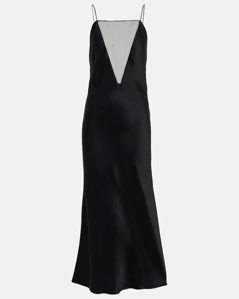 Stella McCartney Abito sottoveste in raso Nero