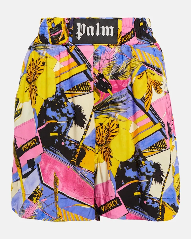 Palm Angels Shorts con stampa Multicolore