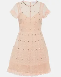 RED Valentino Miniabito in tulle point d'esprit Rosa