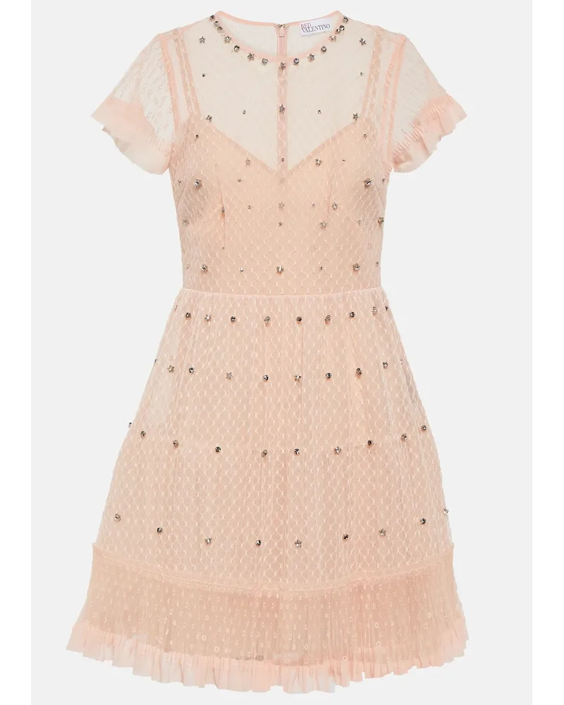 RED Valentino Miniabito in tulle point d'esprit Rosa