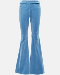 Dorothee Schumacher Pantaloni Elegance Softness in velluto Blu