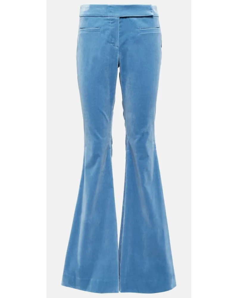 Dorothee Schumacher Pantaloni Elegance Softness in velluto Blu
