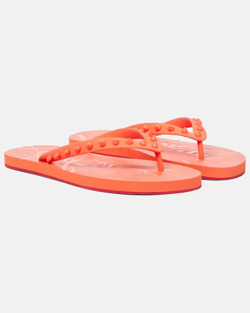 Christian Louboutin Sandali infradito Loubi Flip Arancione