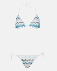 Missoni Bikini a zig-zag Blu