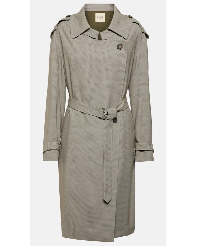 TOD'S Trench con cintura Beige
