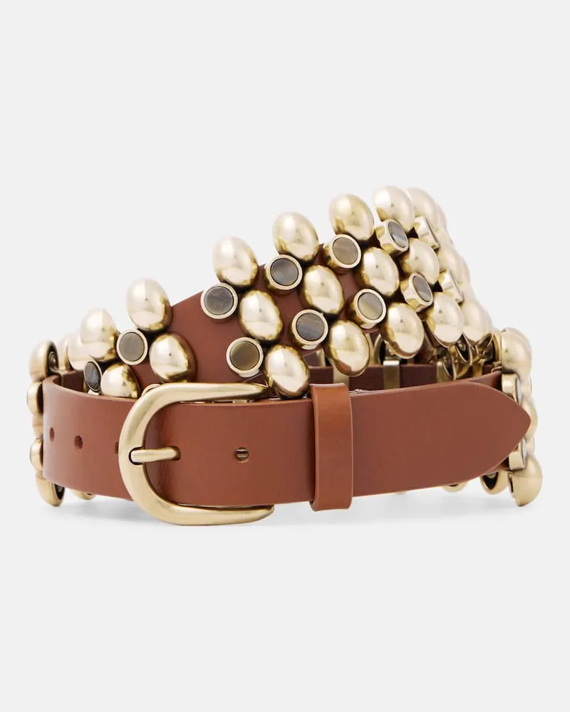 Isabel Marant Cintura Varana in pelle Marrone