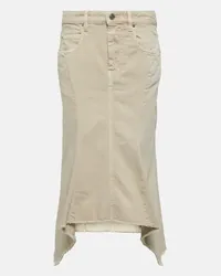 Isabel Marant Gonna midi di jeans Nyda Beige