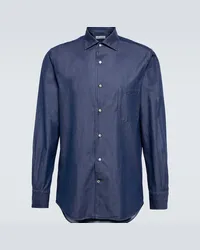 Loro Piana Camicia di jeans André Blu