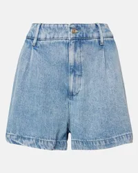 7 for all mankind Shorts di jeans a vita alta Blu