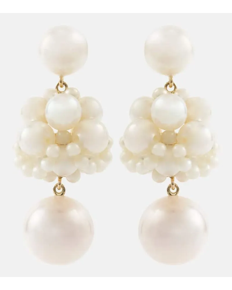 Sophie Bille Brahe Orecchini Dora Perle in oro 14k con perle Oro