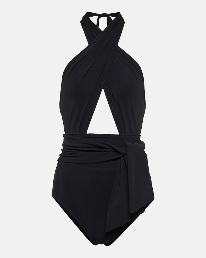 Karla Colletto Costume intero con cut-out Nero