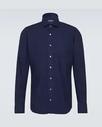 Thom Sweeney Camicia Oxford in cotone Blu