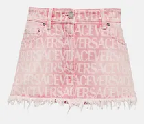 Versace Minigonna di jeans Versace Allover Rosa