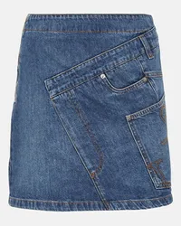 J.W.Anderson Minigonna asimmetrica di jeans Blu