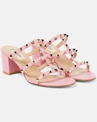 Valentino Garavani Sandali Rockstud in pelle Rosa