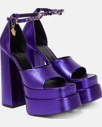 Versace Sandali con plateau Medusa Aevitas Viola