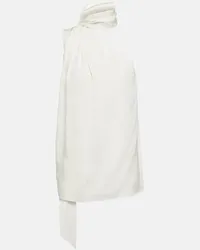 Stella McCartney Top monospalla in crêpe Bianco