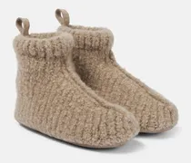 Slippers in cashmere a coste
