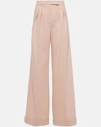 Max Mara Pantaloni Faraday in jersey di lana Rosa