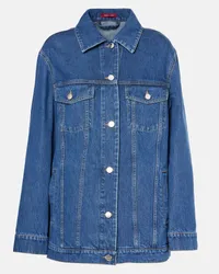 Gucci Camicia in denim con logo Blu