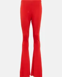 Magda Butrym Leggings flared a vita alta Rosso