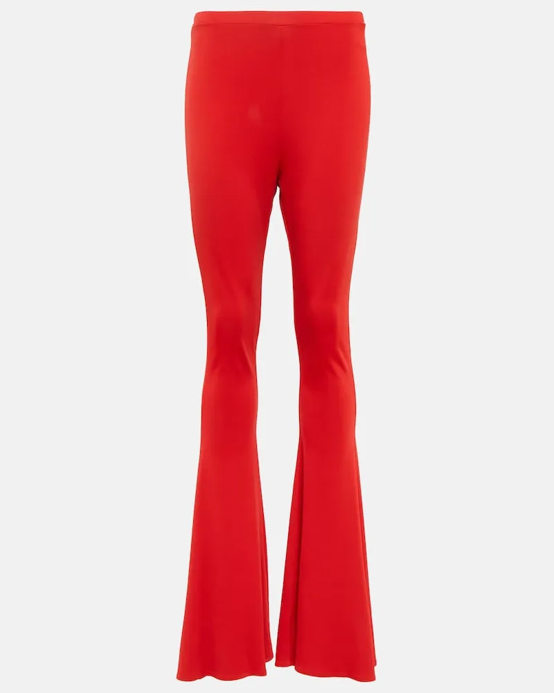 Magda Butrym Leggings flared a vita alta Rosso