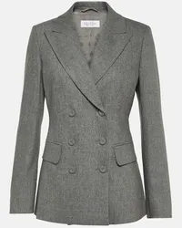 Max Mara Blazer doppiopetto Landa in misto lana Grigio