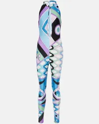 Emilio Pucci Jumpsuit Vivara con cut-out Blu