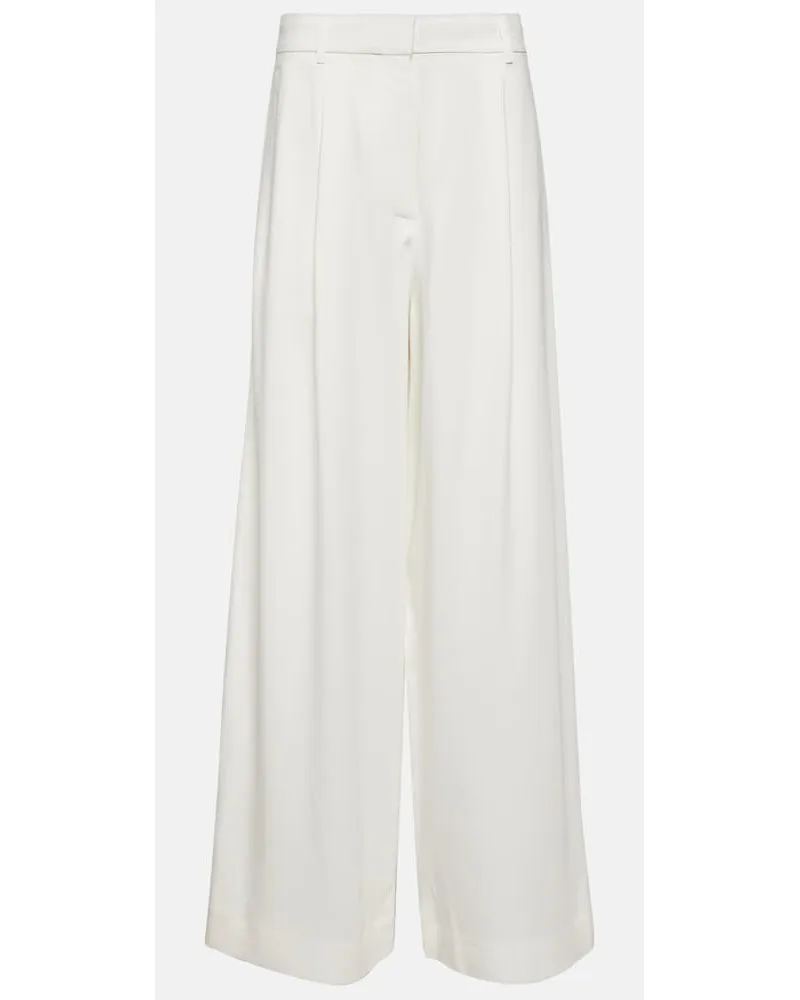 Co Pantaloni in raso a gamba larga Bianco