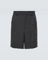 Valentino Garavani Shorts in seta Toile Iconographe Nero