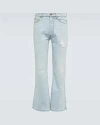 ERL Jeans flared distressed Blu