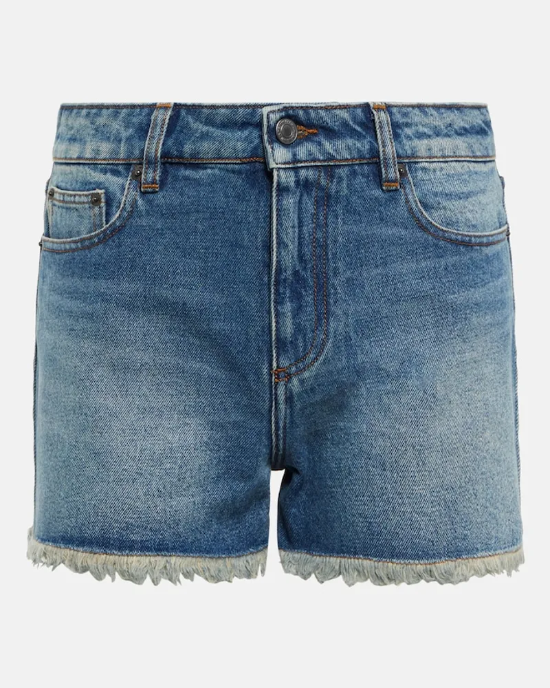 AMI Paris Shorts di jeans Blu