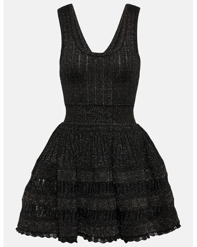Alaïa AlaÃ¯a Miniabito Crinoline in misto lana Nero